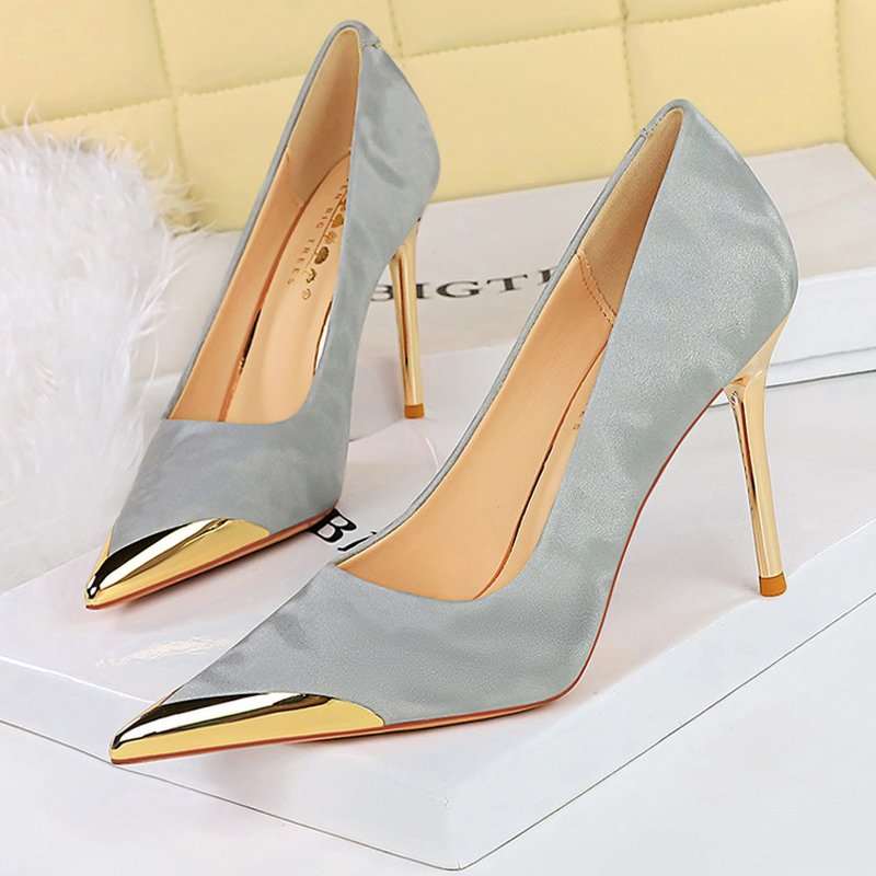 Shoe Tree - BIGTREE 靴メタルポインテッドチップ女性パンプススティレットヒール 10 センチメートル高級ハイヒール高級宴会靴セクシーなパーティーシューズ 2026