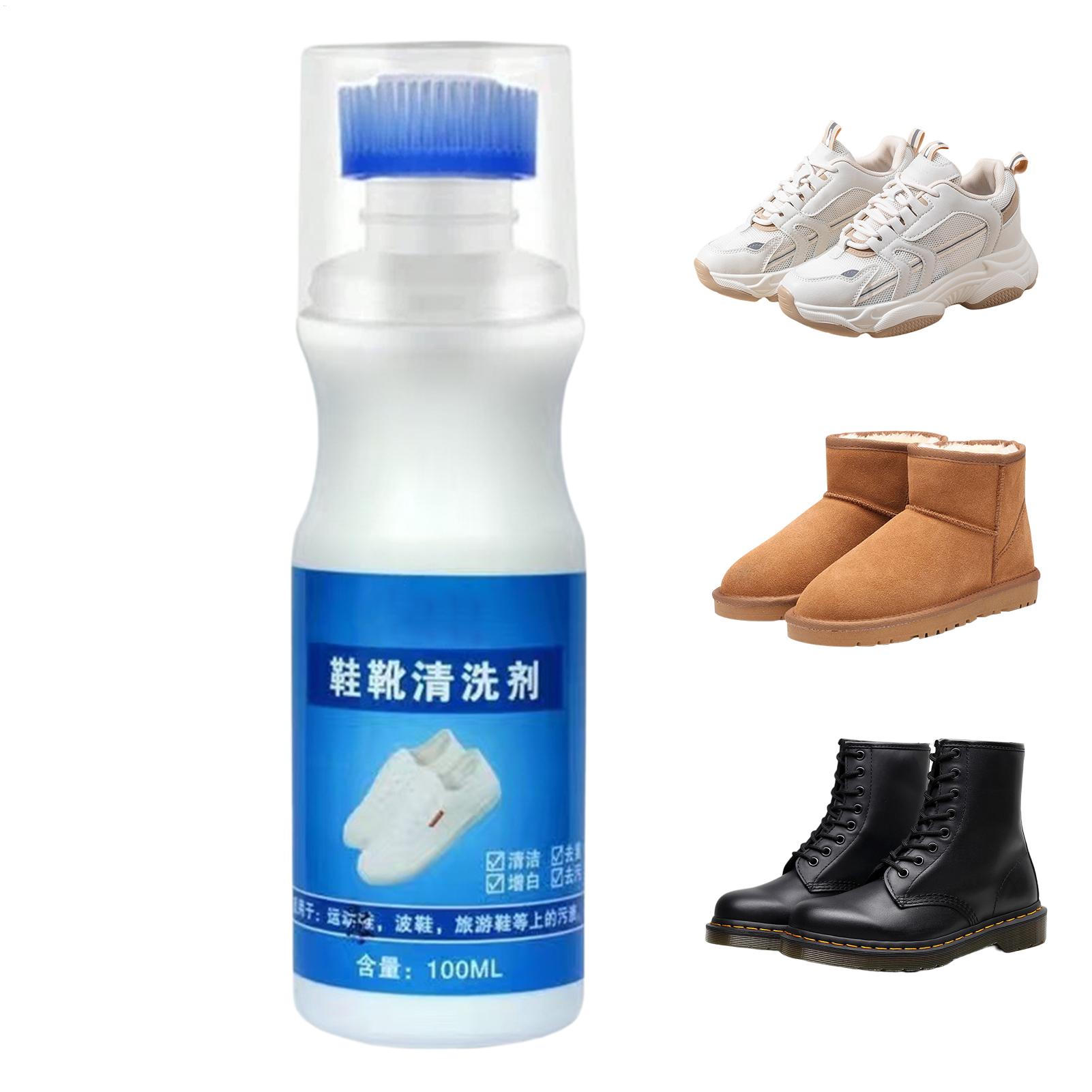 Sneaker Care Spray - ホワイトシューズクリーナー 100ml フォーム ウォーターレス ホワイトニング リムーバー