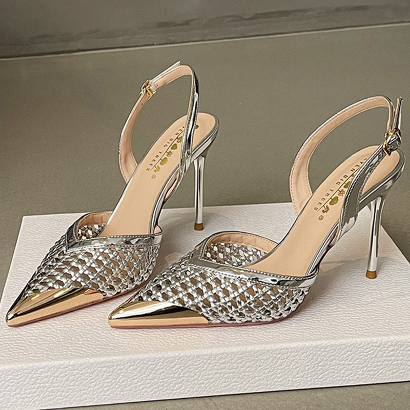 BIGTREE ファッション中空織スリムヒールサンダル女性の - Shoe Tree のレビューと価格