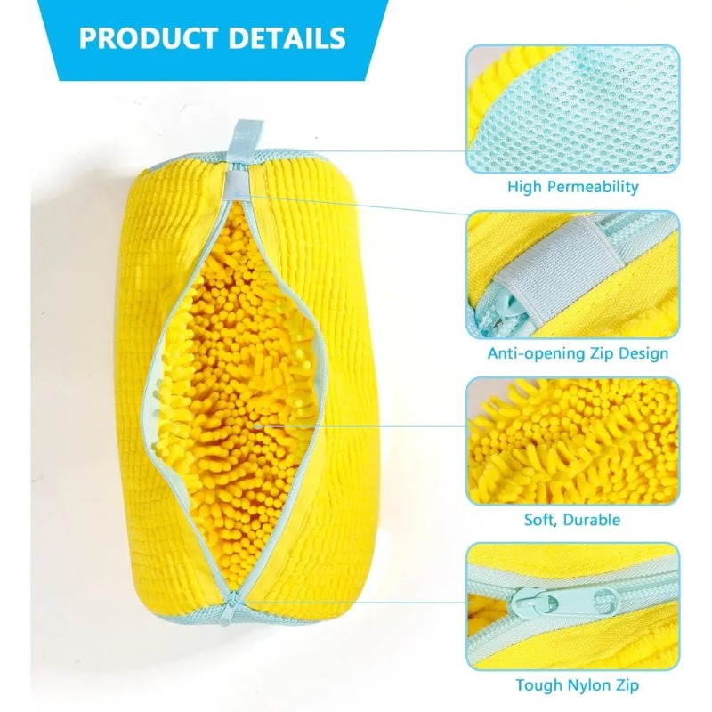 厚手の靴用洗濯機バッグ、ジッパー付きで耐久性があり、スニーカ - Sneaker Protector のレビューと価格